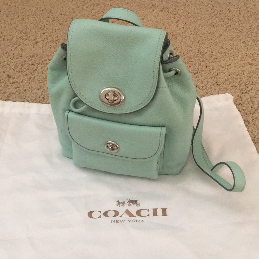 Coach Mini Turnlock Rucksack - Picture 4 of 11